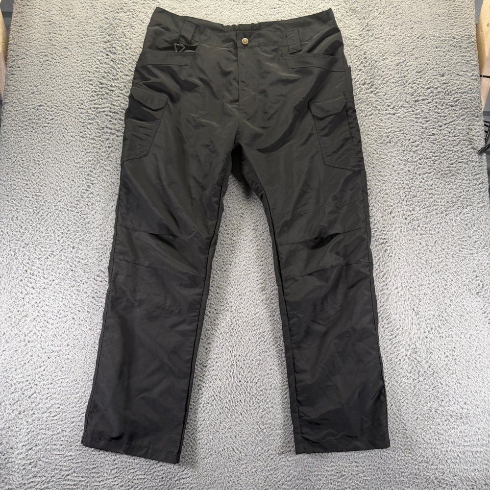 W. Tactical Series Pant Mens 40x30 Black Polyester Khakis Straight Leg Workwear